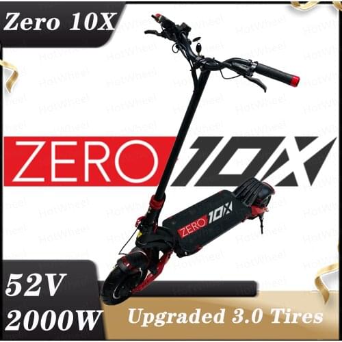 ZERO 10X Scooter 10inch dual motor electric scooter 52V 2000W off-road e-scooter 65km/h double drive high speed scooter off road