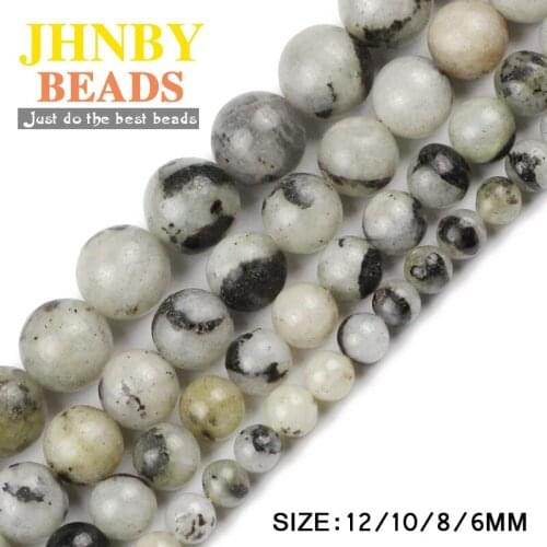 JHNBY Double color Labradorite Natural stone Spectrolite Round Loose beads 6/8/10/12MM Jewelry bracelet accessories making DIY
