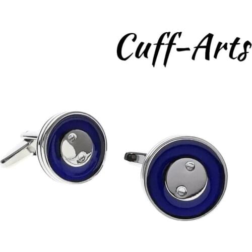Classic Cufflinks Blue Button Cufflinks Gifts for Men Gemelos Les Boutons De Manchette by Cuffarts C20211