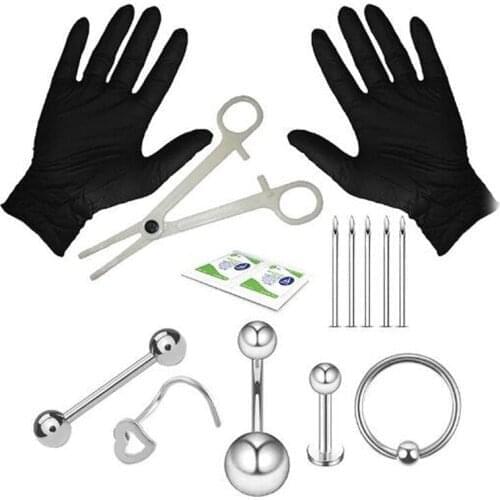 Multiple combinations of piercing tool sets and piercing sets