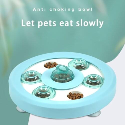 Pet Food Utensils Disc Slow Food Bowl Dog Training Toy Bite-resistant And Anti-boring Game Plate Fun Treasure Hunting Bowl