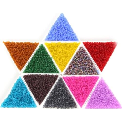 Wholesale 12 Colors 4mm 300pcs Multi-Colored Frosted Glass Loose Specar Seed Beads Pick Interval Beads DIY