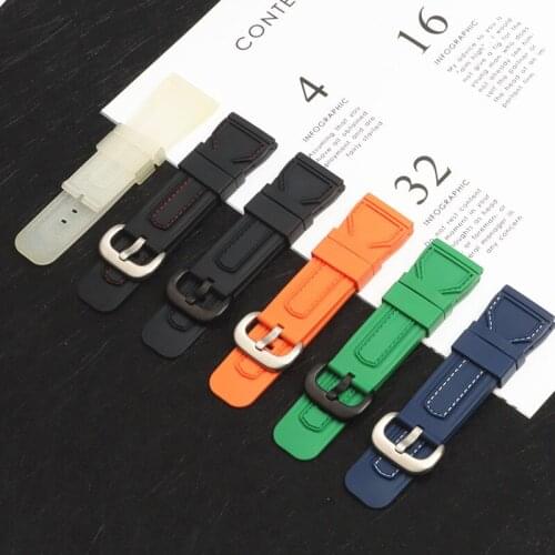28mm Men waterproof Watchbands for Seven on Friday Strap Silicone Rubber Watch Accessories Waterproof Wrist band Bracelet Belt