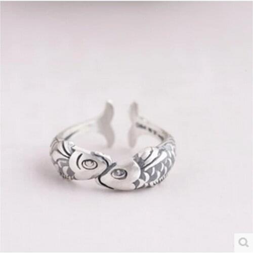 Luxury Brand Fish Rings For Women Wedding Statement Jewelry Valentines Gifts Lover Finger Ring aneis bague femme