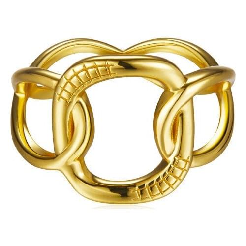 S925 silver wave cross ring simple and fashionable hollow design personality elegant ring for women