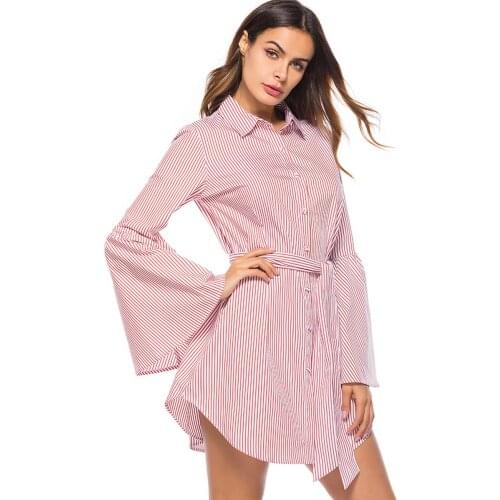 Shuaenls Women's Striped Shirts