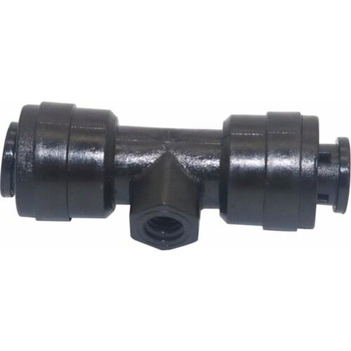 50 Pcs connections to a water pipe 1/4" Tube OD Plastic Slip Lock Tees (Quick Connect) Misting Nozzle Tees hose accessories