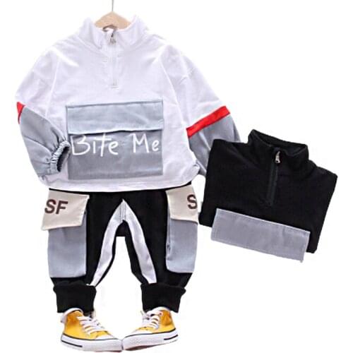 Autumn New Toddler Baby Boy Girls Casual Clothes Set Outfits Spring Autumn Boys Sports Clothes Tracksuit Suits For Kid Clothing