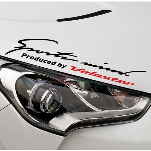 For SPORTS MIND Car Stickers And Decals Reflective Car Styling Car Lamp Eyebrow Decoration hyundai Veloster Car Accessories