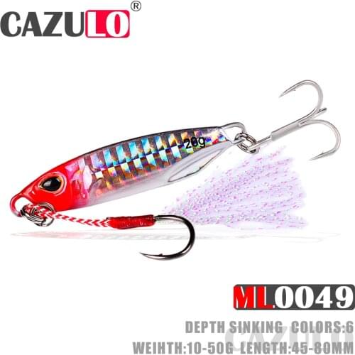 Sinking Jig Fishing Tackle Lure Accesorios Isca Artificial Weights 10-50g Baits Bass Holographic De Pesca Carp Fish Goods Leurre