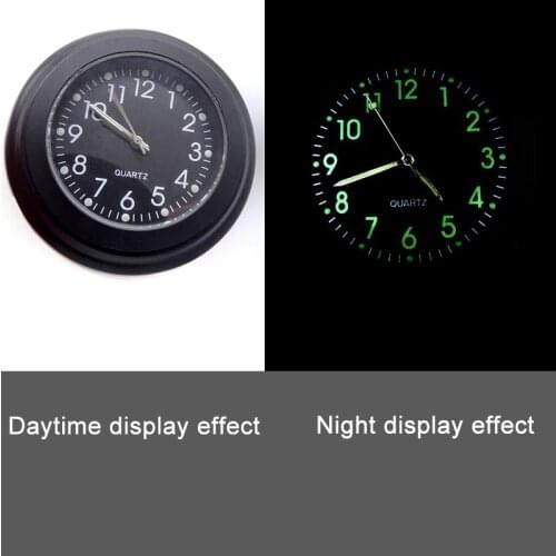 Universal 7/8" Aluminum Waterproof Chrome Luminous Motorcycle Bike Handlebar Mount Quartz Clock Watch For Honda Yamaha