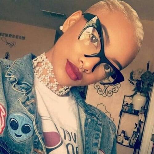 MAYTEN 2021 Sexy Cat Eye Glasses Half Frame Spcial Sunglasses Women Vintage Red Black Sunglasses Transparent Shades Ladies UV400