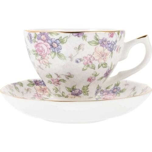 1 Set Cup and Saucer Set Bone China Practical Coffee Cup Kitchen Supply