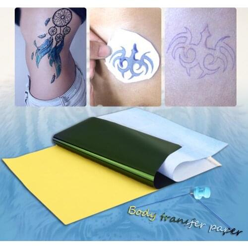 10 Sheets Tattoo Stencil Transfer Paper Thermal Tracing Copy Body Art Supply Stencil Papers
