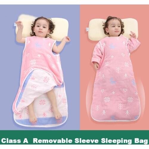 100% cotton 6layer gauze baby sleeping bag Newborn Baby Sleeping Bag Envelope for Winter Infant Swaddle Bag SleepSack
