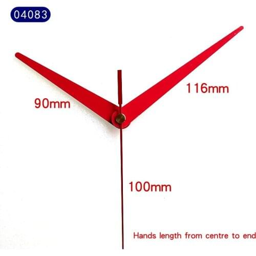 100sets S Shaft Red Clock Hands 04083#(just hands) Metal Aluminum Material DIY Quartz Clock Accessory High quality DIY kits