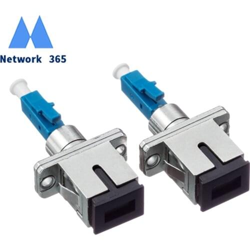 2pcs/lot SC Female to LC Male LC/UPC-SC/UPC Fiber Optic Adapterfor Optical FiberSingle Mode Simplex for Fiber Pigtail