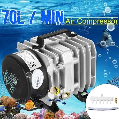 Aquarium Bubbler Pond Aerator Ultra-Quiet Compressor For Aquarium Fish Tank Accessories 220V-240V 25/30/35/45W Aquarium Air Pump