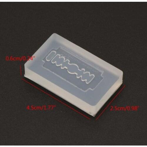 ANGELADY 1PC DIY Razor Blade Shape Earrings Pendant Resin Silicone Mold Handmade Jewelry Making Tools