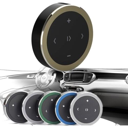 Wireless Bluetooth Remote Control Car Kit Media Button Car Motorcycle Steering Wheel Music Player Controller for iOS/Android