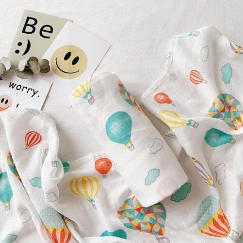 Cotton Bamboo Muslin Baby Blanket Swaddle For Newborns Lovely Wraps Bath Towel Bed Sheet