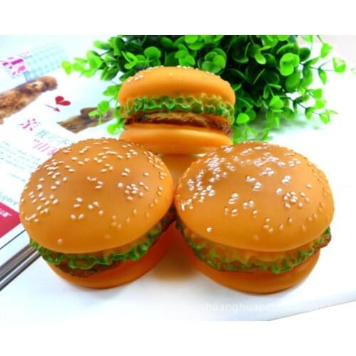 Pet dog toys hamburger/Chicken leg squeaky sounding toys for pets bite resistant pet toy wholesale for small dog puppy kitten