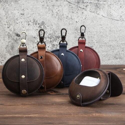 Leather Case For Apple AirPods Pro Protective Bluetooth Wireless Earphone Stylish Cover Earphone Accessories Coin Purses