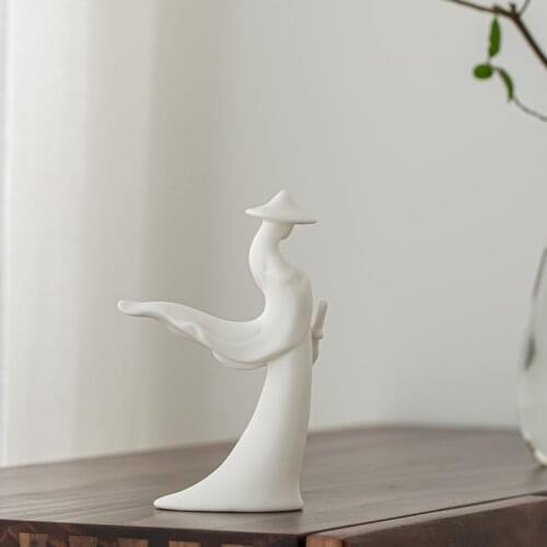 Creative Ceramic Buddha Figure Decoration Bedroom Tea Ceremony Decorative Furnishings Crafts Zen Decor Tea Pet Tea Accessories