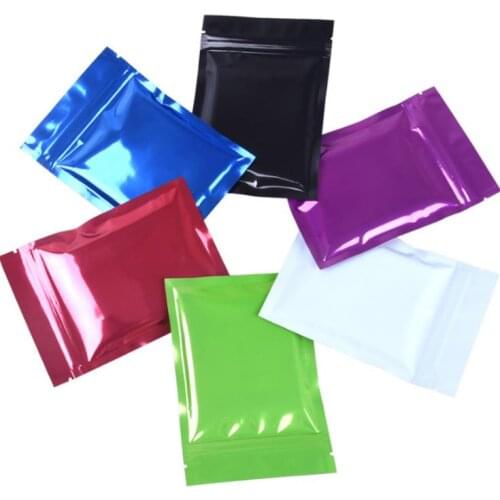 Metallic Mylar Bags Flat Black Aluminum foil Packing Bags Small plastic bags SN3738