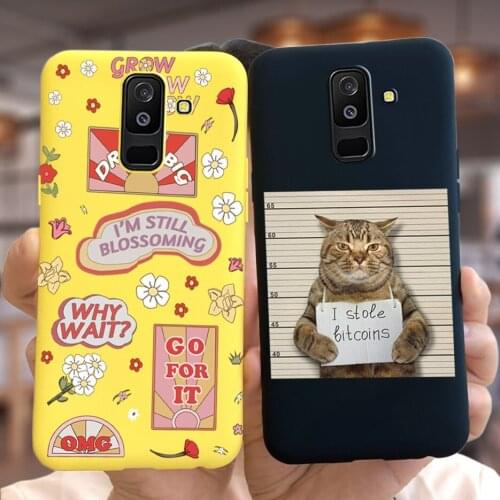 Cute Cartoon Case For Samsung Galaxy A6 2018 A600F Soft Slim Fundas Cover For Samsung A6 Plus A605F Phone Cases Galaxy A6+ Coque