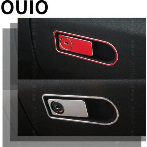OUIO Car Glove Box Switch Sticker Frame Cover Trim Auto For Mercedes W204 W205 W218 W211 X204 Benz C E GLK GLS Class Accessories