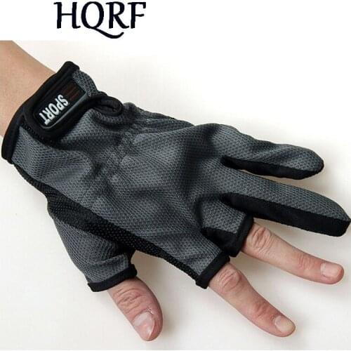 2pcs New Design Outdoor Mans Fishing Gloves Winter Fishing Gloves Shockproof 3 Fingers Mittens Pesca