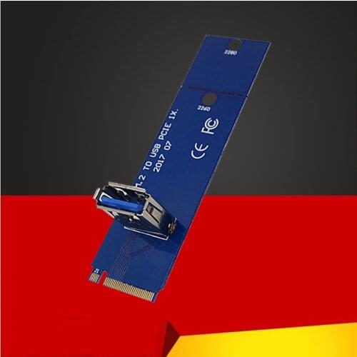 NGFF M.2 to PCI-E X16 Slot Adapter USB 3.0 Riser Card Mining Adapter Extension Converter for Graphics Card for BTC Miner