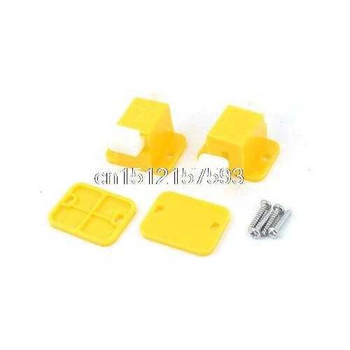 2 x Plastic Prototype Test Fixture Jig Yellow White for PCB Board