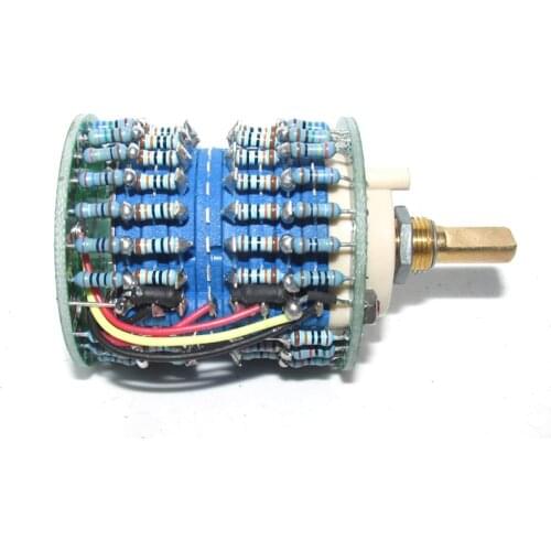 High precision 4 × 24 gear precision shunt stepping type 50K / 100K / 250K / 500K volume potentiometer. Error is less than 1