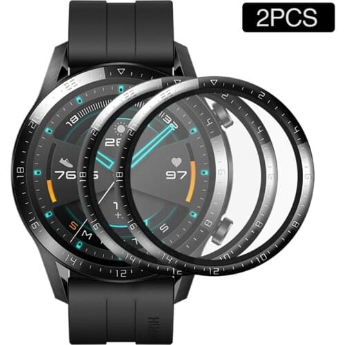 2pcs Soft Fiber Protective Glass Film For Huawei Watch GT 2 E GT2 46mm 42mm 2E GT2E Curved Smartwatch Full Screen Protector film