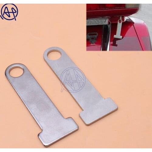 1pair Motorcycle Silver Helmet Strap D-Ring Steel Lock Extensions Scooter Biker Universal Fit For Harley Honda Suzuki Kawasaki