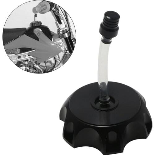 1PC Motorcycle Gas Fuel Cap 2 Way Valves Vent Breather Hoses Tubes For Motocross ATV Quad Dirt Pit Bike Fuel Tank Breather Pipe