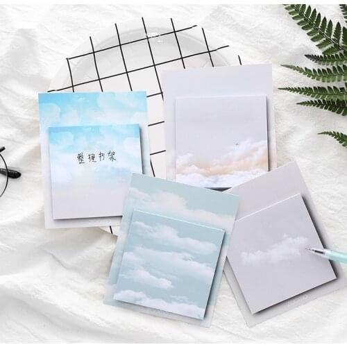 1PC New Creative Fresh Weather Memo Pad Paper Post Sticky Notes Notepad Stationery Papeleria Office School Supplies