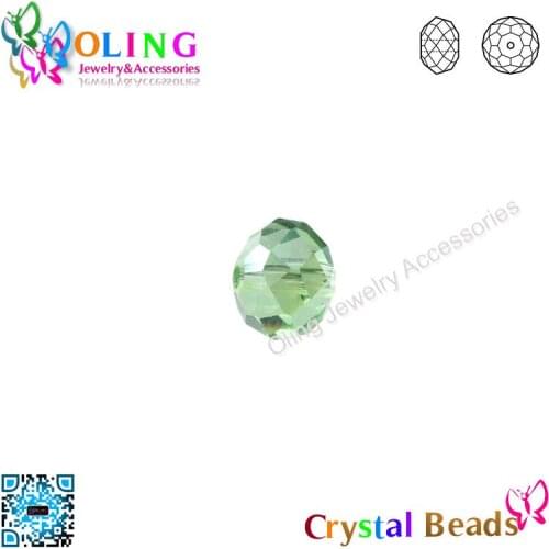 2016 new AAA 6mm 495pcs glass beads Peridot AB Crystal bead faceted flat round DIY women Bracelet choker necklace jewelry making