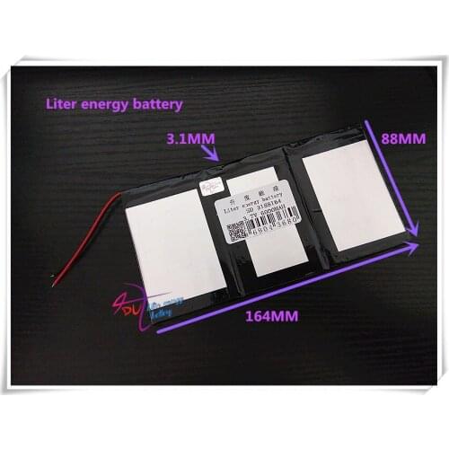 3.7V 6000mAH 3188164 ( polymer lithium ion / Li-ion battery ) for tablet pc,phone,speaker;POWER BANK