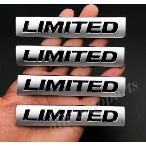 4x Metal Matte Limited Edition Auto Car Trunk Emblem Badge Decals Sticker