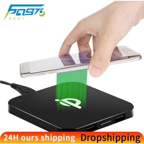 Qi Wireless Charger Fast Charging Station for 3 Devices Charged Simultaneously for iphone Samsung Xiaomi Portable Phone Charger