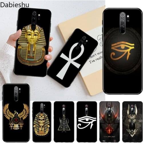 Egypt Nefertiti Anubis Ankh Pharaoh Phone Case for Redmi Note 9 8 8T 8A 7 6 6A Go Pro Max Redmi 9 K20 K30 Pro