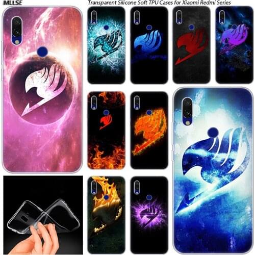 Anime Manga Fairy Tail logo Hot Soft Silicone Case for Xiaomi Redmi K20 7 7A 5 5Plus 6 6A S2 Note 8 7 6 5 Pro Cover