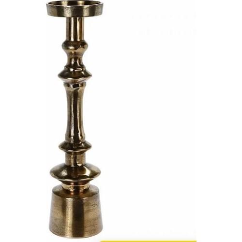 Tmall Home Design Cast Iron Candlestick Large Size Gold 37 cm -101470