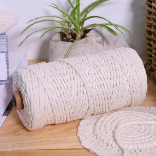 Hand-woven colorful cotton thread DIY Nordic woven home decoration tapestry 3mm cotton rope special thread special yarn