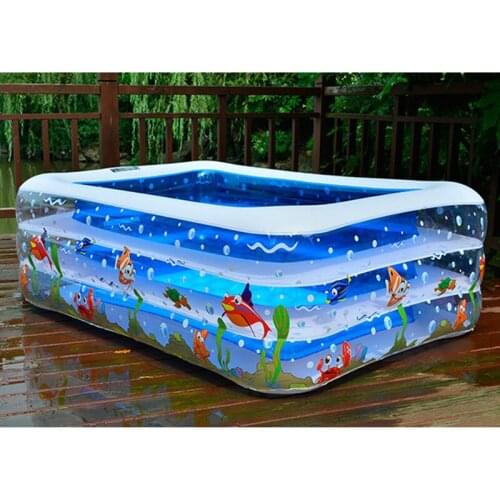 Kids inflatable swimming Pool piscina inflavel adulto Paddling Pool Large Size Inflatable Square Swimming Pool for baby