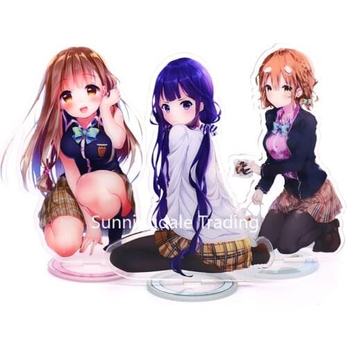 Masamune-kuns Revenge Anime Acrylic Figures Stand Model Dolls Adagaki Aki Fujinomiya Neko Koiwai Action Figure Cosplay Toys