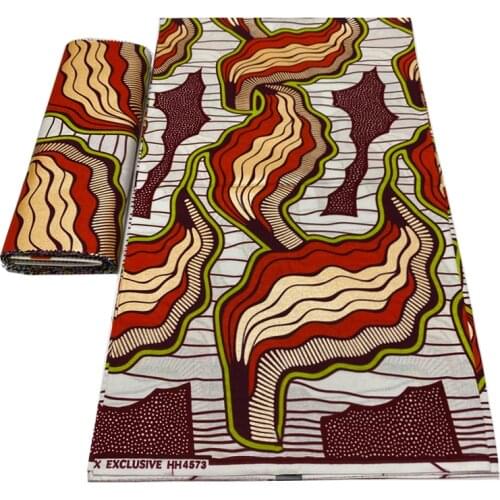 African Printed Cotton Fabrics By The Meter 100%Soft Breathable Real Wax Ankara Party Dress Material Fabric For Sewing SP 603